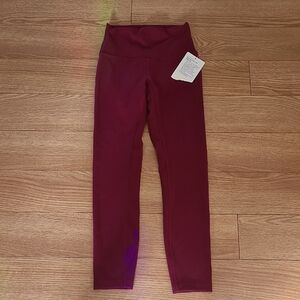 lululemon athletica Women's High-Rise Burgundy Leggings